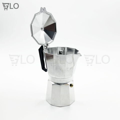 Bình Pha Cà Phê Mini Inox Moka 300ml, Phong Cách Kiểu Ý, Ấm Pha Cafe