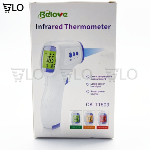 Nhiệt Kế CK-T1503 Hồng Ngoại Đo Trán(Cảnh Báo Khi Bị Sốt), Máy Đo Nhiệt Độ Cho Kết Quả Nhanh Chính Xác