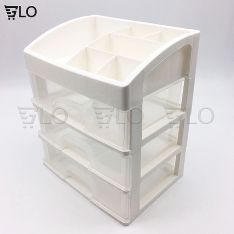 Kệ Đựng Mỹ Phẩm Đồ Trang Điểm Trang Sức 4 Tầng, 5 Tầng Ngăn Kéo Tiện Dụng