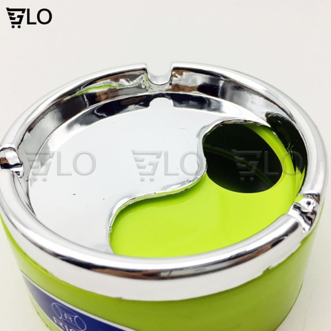 Gạt Tàn Thuốc Lá Nhựa Nắp Xoáy, Gạc Tàn Mạ Bạc Đẹp Như Inox