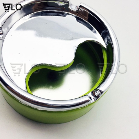 Gạt Tàn Thuốc Lá Nhựa Nắp Xoáy, Gạc Tàn Mạ Bạc Đẹp Như Inox