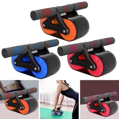 Con Lăn Tập Cơ Bụng Có Chỗ Kê Tay Sử Dụng Công Nghệ Mới Có Phanh Lò Xo Trợ Lực Kèm Thảm Lót Gối