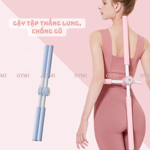 [Hỏa Tốc HCM] Gậy Tập Yoga Thẳng Lưng, Thanh Gậy Tập Yoga Chống Gù Lưng, Mở Vai Hình Chữ Thập