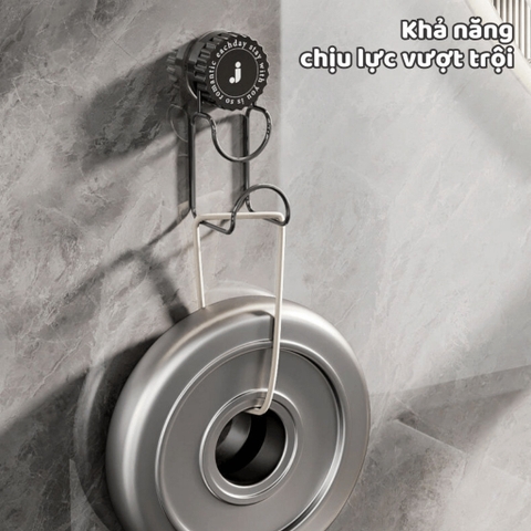 Móc Treo Thau Chậu Nhà Tắm Hút Chân Không Chịu Lực, Giá Cốc Hút Treo Đồ Đa Năng Không Khoan Đục