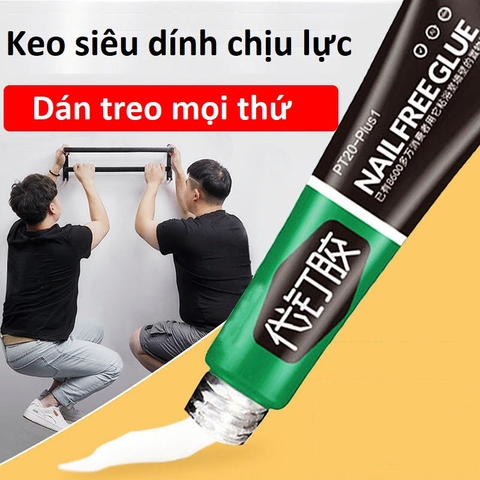 Keo Dán Siêu Dính No More Nail Tuýp 20g/60g, Keo Siêu Dán Mọi Bề Mặt Công Nghệ Nhật Bản Đa Năng Chống Thâm Nước