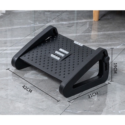 Ghế Gác Chân, Ghế Kê Chân Ergonomic Footrest Công Thái Học, Điều Chỉnh Độ Cao, Cải Thiện Tư Thế Ngồi, Có Bàn Massage