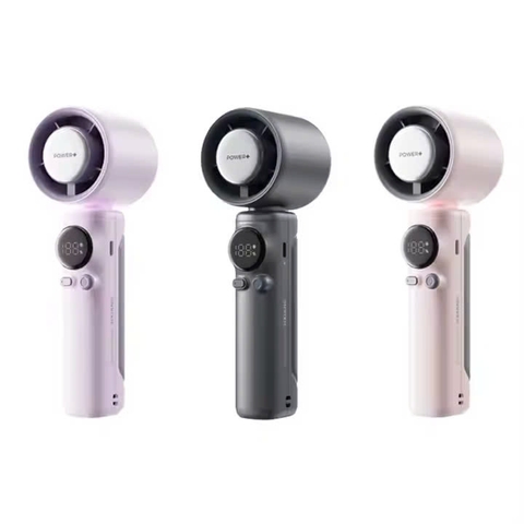 Quạt Cầm Tay Mini Phản Lực Tốc Độ Cao 100 Gear Tốc Độ Gió, Điều Chỉnh Tốc Độ, Pin 4000mah