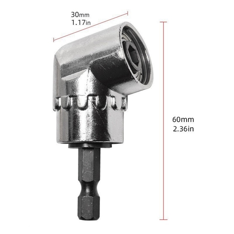 Đầu Chuyển Hướng Bắt Vít Góc Chân Lục Giác Cho Máy Bắn Vít, Máy Khoan, Giải Pháp Cho Những Góc Khuất Khó Nhằn