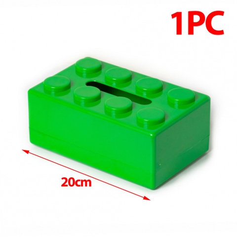 Hộp Đựng Khăn Giấy Hình Khối Xây Dựng Nhựa PP Phong Cách Hoạt Hình Pixel - Hộp Đựng Giấy Đựng Khăn Ăn