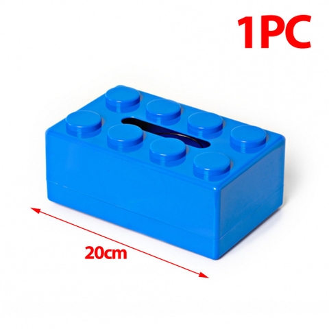 Hộp Đựng Khăn Giấy Hình Khối Xây Dựng Nhựa PP Phong Cách Hoạt Hình Pixel - Hộp Đựng Giấy Đựng Khăn Ăn