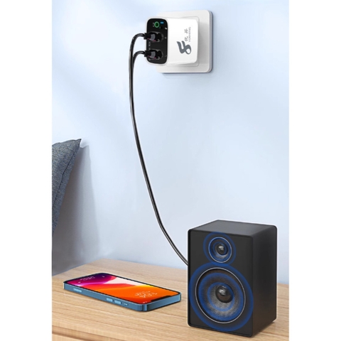 Bộ Yosheng Thu Phát Âm Thanh Chuyển Bluetooth 5.0 ra RCA và 3.5mm, Cắm Nguồn Trực Tiếp Khuếch Đại Âm Nhạc Chất Lượng Cao