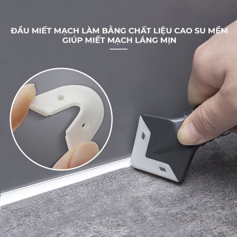 Bộ Dụng Cụ Miết Keo Silicon Kèm 5 Đầu Miết, Chà Ron Gạch, Cạo Cắt Keo Silicone Cửa Kính