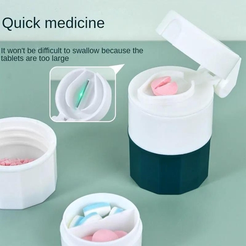 Dụng Cụ Cắt Thuốc, Nghiền Thuốc Cho Bé 4 Trong 1