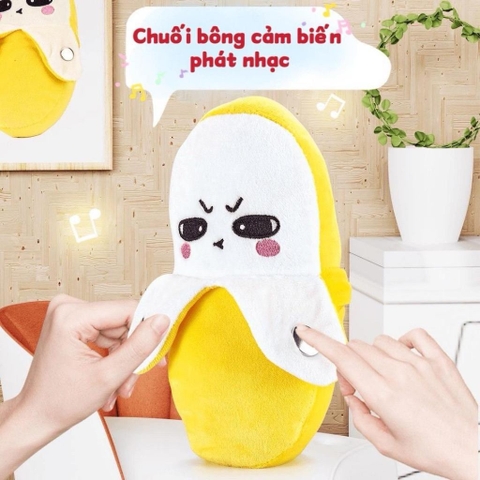 Chuối Bông Cảm Biến Phát Nhạc Piano, Nhạc Trống, Đồ Chơi Âm Nhạc Tương Tác Cảm Biến, Đồ Chơi Độc Lạ Thú Vị Món Quà Tặng