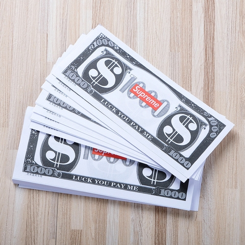 1 Xấp Tiền Cho Súng Bắn Tiền Supreme 100 Tờ