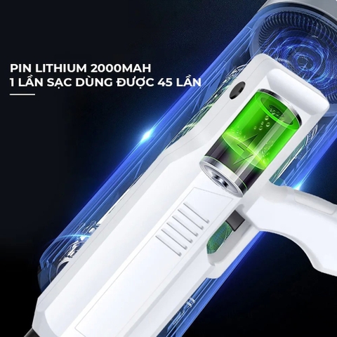 Súng Thông Tắc Bồn Cầu Pin Tự Động Bơm, Dụng Cụ Thông Cống, Bồn Rửa Mặt, Bồn Rửa Chén Áp Suất Nén Tới 8kg Tiện Lợi
