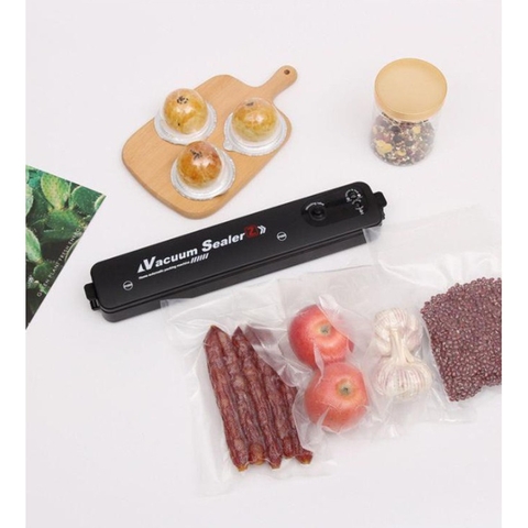 Máy Hút Chân Không Thực Phẩm Kèm Hàn Miệng Túi Mini Vacuum Sealer(Kèm 10 Túi)