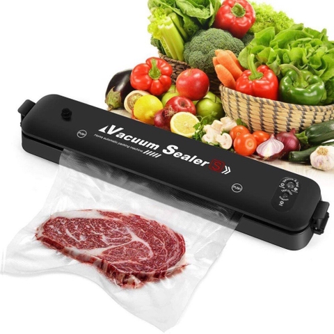 Máy Hút Chân Không Thực Phẩm Kèm Hàn Miệng Túi Mini Vacuum Sealer(Kèm 10 Túi)