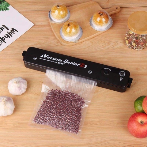 Máy Hút Chân Không Thực Phẩm Kèm Hàn Miệng Túi Mini Vacuum Sealer(Kèm 10 Túi)