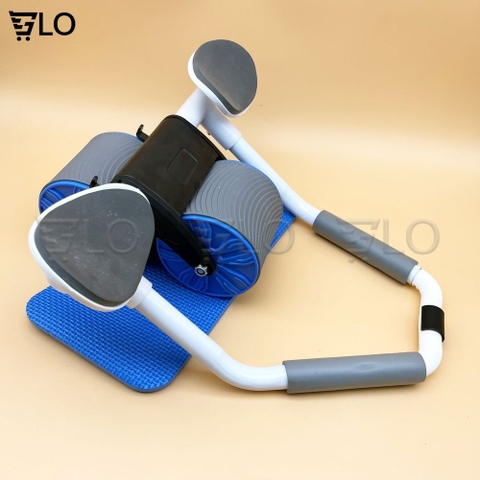 Con Lăn Tập Cơ Bụng Có Chỗ Kê Tay Sử Dụng Công Nghệ Mới Có Phanh Lò Xo Trợ Lực Kèm Thảm Lót Gối