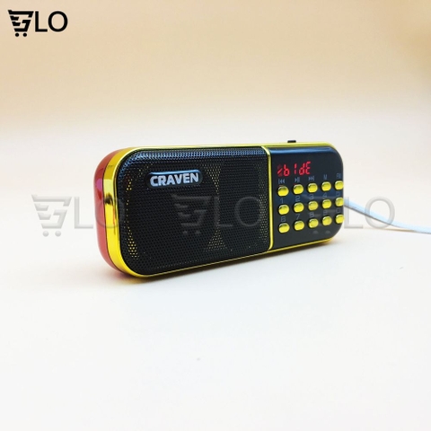 Loa Craven CR-25A, Kèm 1 Pin Sạc, Nghe Thẻ Nhớ, USB, FM Radio