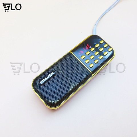 Loa Craven CR-25A, Kèm 1 Pin Sạc, Nghe Thẻ Nhớ, USB, FM Radio