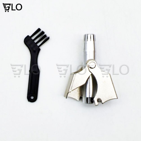 Máy Tỉa Lông Mũi Inox Không Gỉ Đầu Tròn Không Dùng Pin Có Thể Rửa Sạch