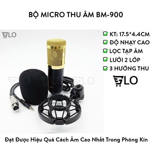 Bộ Micro Thu Âm Livestream BM-900 Cao Cấp