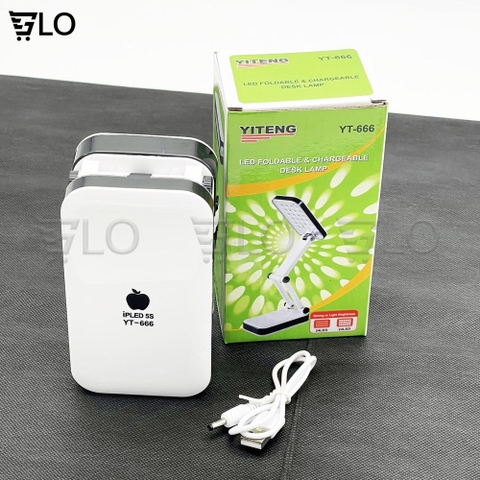 Đèn Led Để Bàn DP-666 Gấp Gọn Tiện Dụng 24 Bóng Hình Iphone