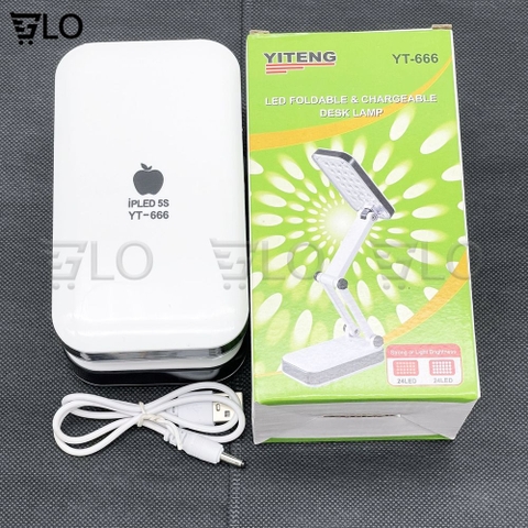Đèn Led Để Bàn DP-666 Gấp Gọn Tiện Dụng 24 Bóng Hình Iphone
