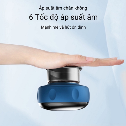 Máy Cạo Gió Giác Hơi Massage NG-122 Dùng Pin Sạc, Màn Hình Led 6 Cấp Độ, Hút Chân Không Hồng Ngoại Cầm Tay