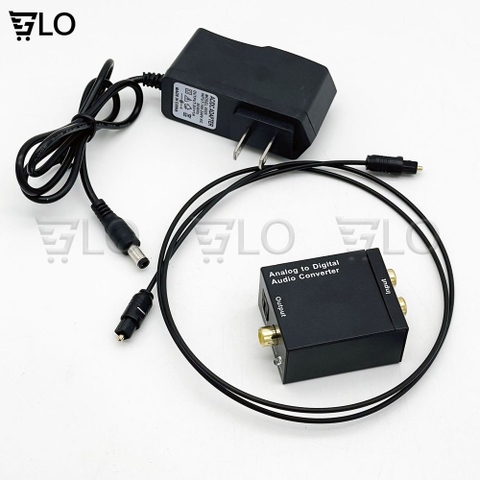 Bộ Chuyển Đổi Âm Thanh Tín Hiệu Digital To Analog, Analog To Digital, Optical Sang AV, Bộ AV Ra Quang, Kèm Dây Quang