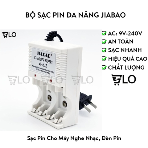 Bộ Sạc Pin Đa Năng Jiabao (Sạc Pin 2A,3A, Pin 9V)