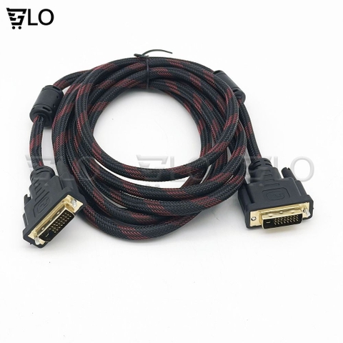 Dây Cáp Màn Hình DVI 24+1 1.5m tới 10m Hàng Bọc Dù Chống Nhiễu