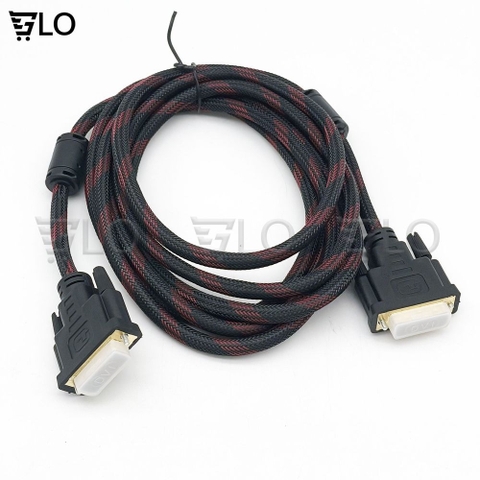 Dây Cáp Màn Hình DVI 24+1 1.5m tới 10m Hàng Bọc Dù Chống Nhiễu