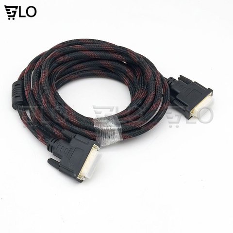 Dây Cáp Màn Hình DVI 24+1 1.5m tới 10m Hàng Bọc Dù Chống Nhiễu