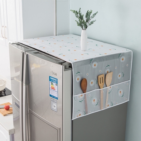 Tấm Che Tủ Lạnh Tấm Phủ Tủ Lạnh, Lò Vi Sóng, Máy Giặt Loại Lớn Tiện Dụng, Mẫu Giao Ngẫu Nhiên