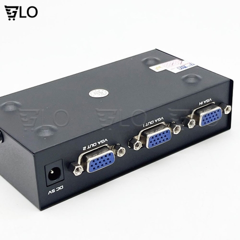Bộ Hub Chia VGA 1 Ra 2 Hoặc 4(Chia 2 Hoặc 4 Màn Hình), 2/4 Port 200mhz VGA Splitter VGA-2002/VGA-2004 Kèm Nguồn