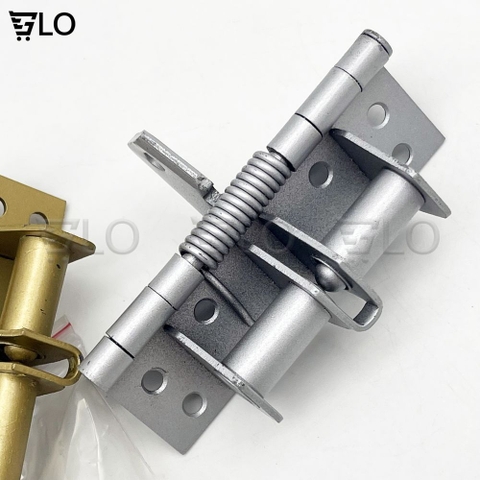 Bản Lề Cửa Lò Xo Tự Động Đóng 90 Độ, Kèm 8 Đinh Vít, Mở Cửa Giữ Yên Góc 90 Độ Thông Minh