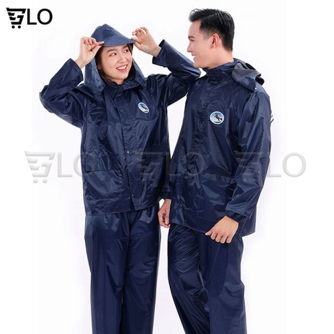 Áo Mưa Bộ Vải Dù Có Phản Quang, Siêu Bền Không Thấm Nước, Đủ Size Từ M Đến 7XL Hàng Sundo
