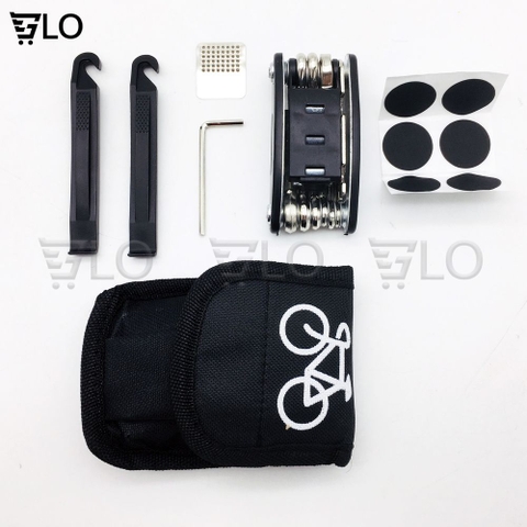 Dụng Cụ Jeep 13 Món Đa Năng Gồm Cờ Lê, Lục Giác, Tua Vít, Sửa Chữa Vá Lốp Xe Đạp