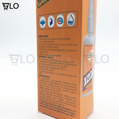 Keo Dán X2000 Siêu Dính Đa Năng Thái Lan, Dán Gỗ, Giày Dép, Thủy Tinh, Nhựa, Gốm Sứ