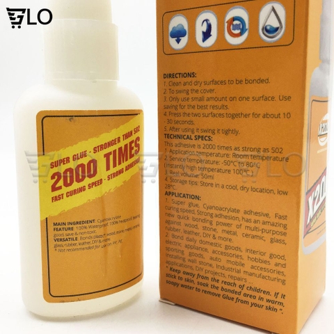 Keo Dán X2000 Siêu Dính Đa Năng Thái Lan, Dán Gỗ, Giày Dép, Thủy Tinh, Nhựa, Gốm Sứ