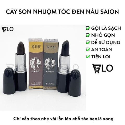 Cây Son Nhuộm Tóc Đen Nâu ZHI RAN MEI