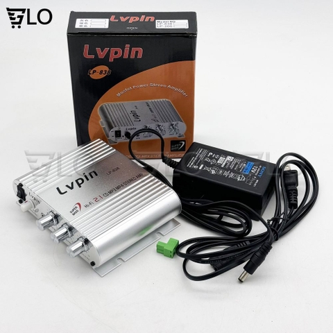 Bộ Âm Ly Mini, Amply Khuếch Đại Âm Thanh LP-838 2.1CH
