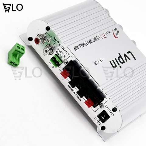Bộ Âm Ly Mini, Amply Khuếch Đại Âm Thanh LP-838 2.1CH