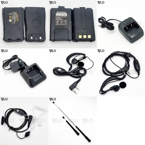 Phụ Kiện Pin, Đế Sạc, Anten, Tai Nghe Cho Bộ Đàm Baofeng UV-5R 888s, 666s, 777s, TK-608, MT918, GP668, TK888s, TK308