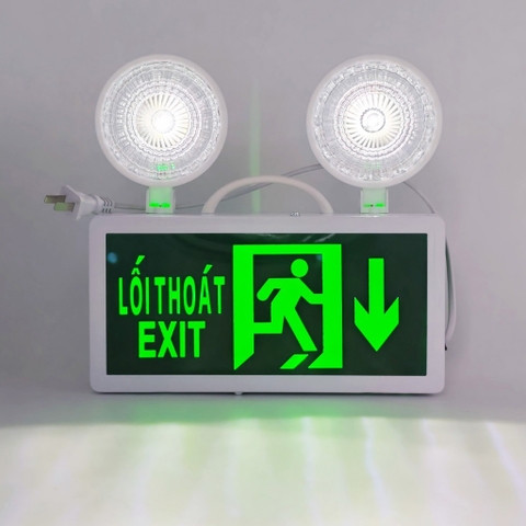 Đèn Sự Cố Khẩn Cấp Chiếu Sáng Kết Hợp Biển Chỉ Dẫn Thoát Hiểm, Toilet, Thoát Nạn Exit, Phòng Cháy Chữa Cháy