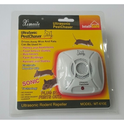 Máy Đuổi Chuột UltraSonic PestChaser MT-610E, Sạch Sẽ, Không Hóa Chất, Hiệu Quả Tức Thì