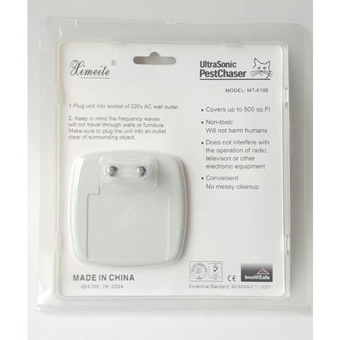 Máy Đuổi Chuột UltraSonic PestChaser MT-610E, Sạch Sẽ, Không Hóa Chất, Hiệu Quả Tức Thì